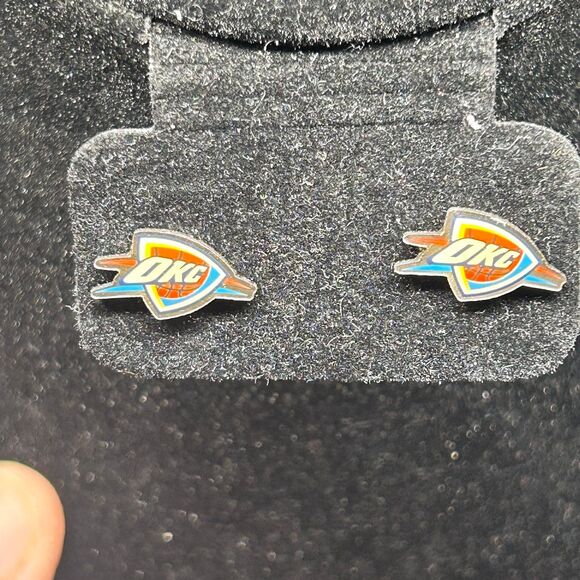 NBA Jewelry - NBA Oklahoma City Thunder Post Earrings